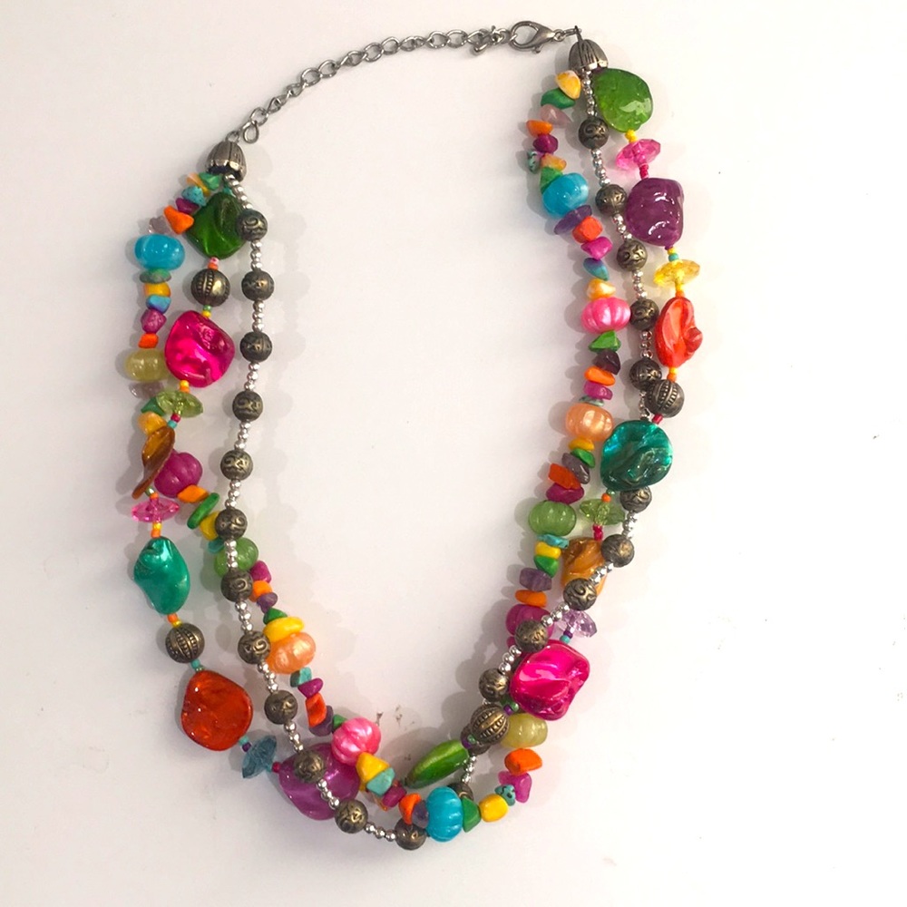 Fun Multicolor Beaded Necklace